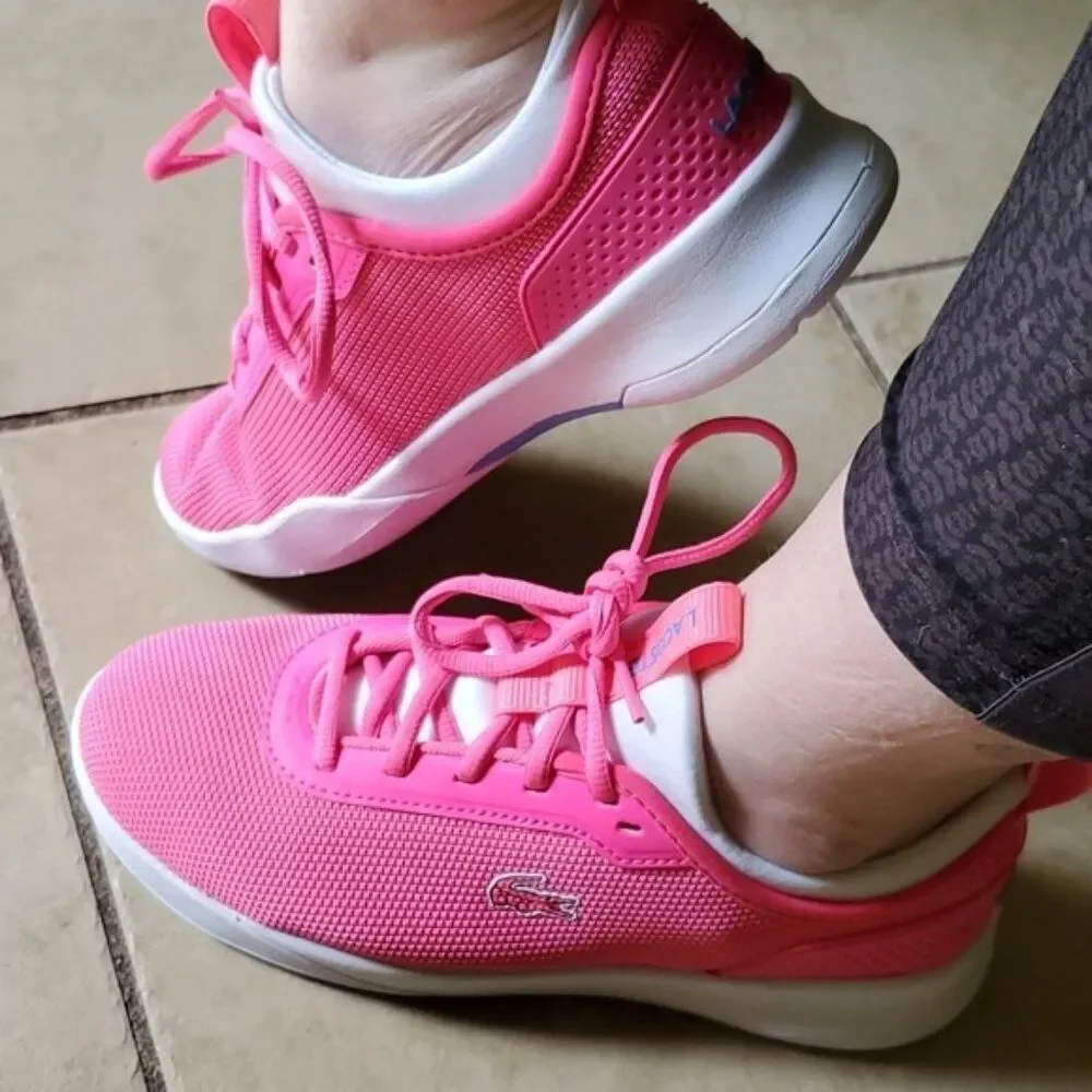 Lacoste Sneakers Shoes Lt Spirit 2.0 317 Hot Pink Sport Women's WOMAN'S SIZE 6
